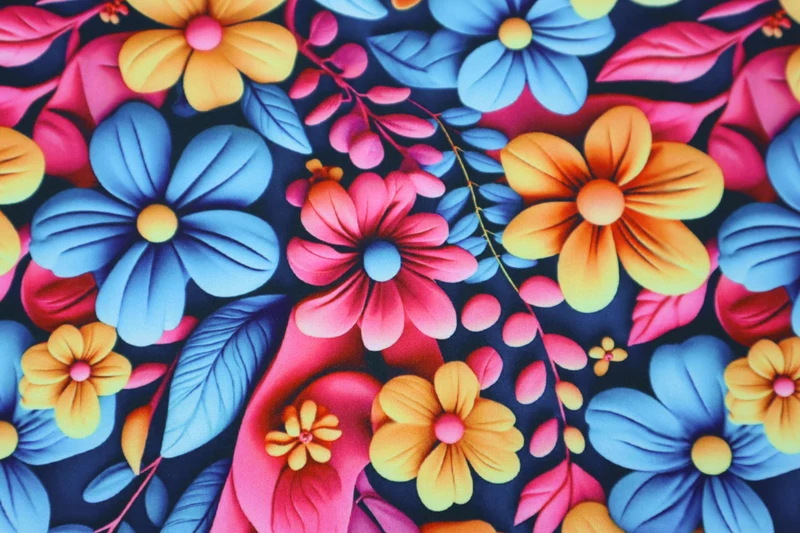 Softshell Digital Pretty Flowers