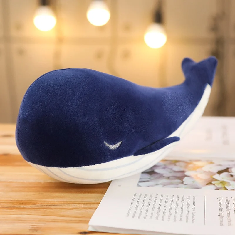 Blau Weißer Plüsch Wal Kuscheltier
