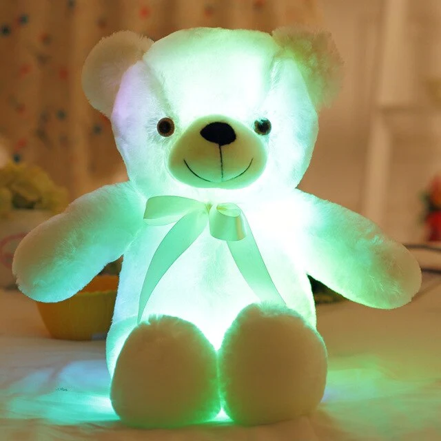 Leuchtender Teddybär in verschiedenen Farben (30cm oder 50cm)
