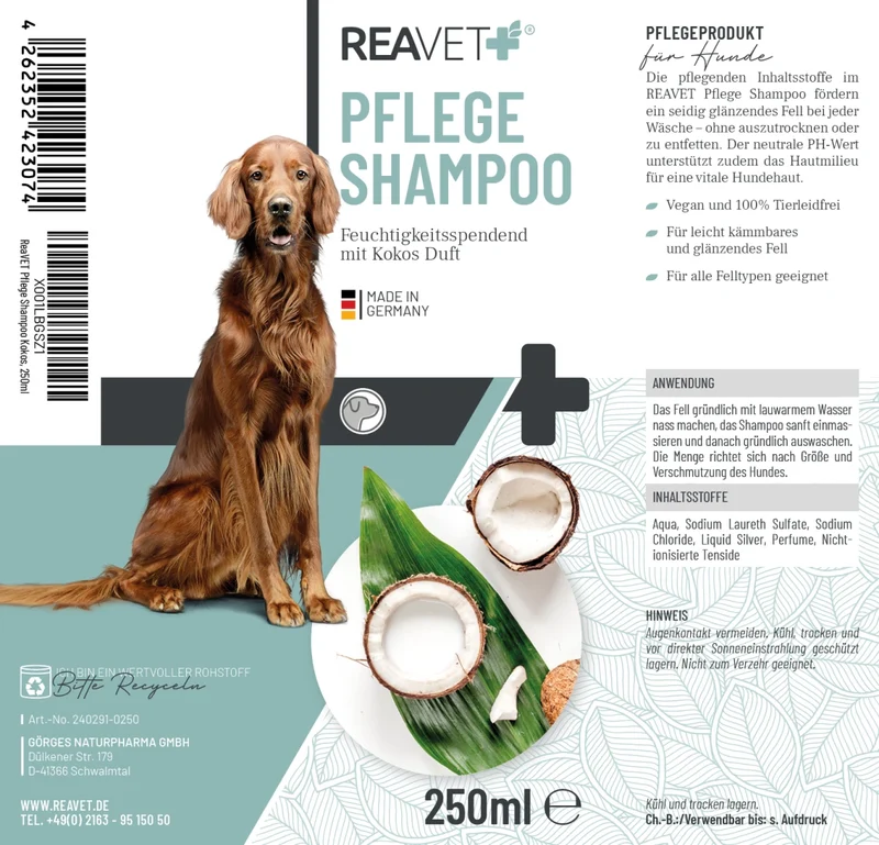 Pflegeshampoo Kokos