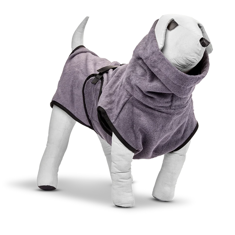 Bademantel DOGDRY Dunkelgrau