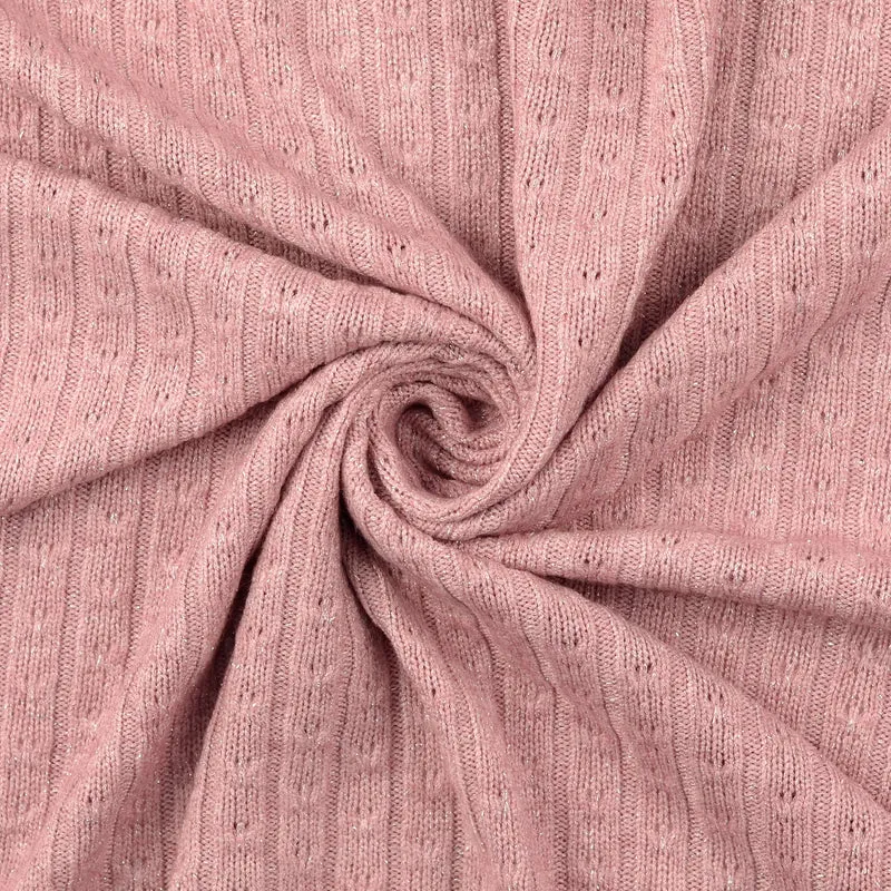 Metallic Strickstoff Jenny - 5016 altrosa