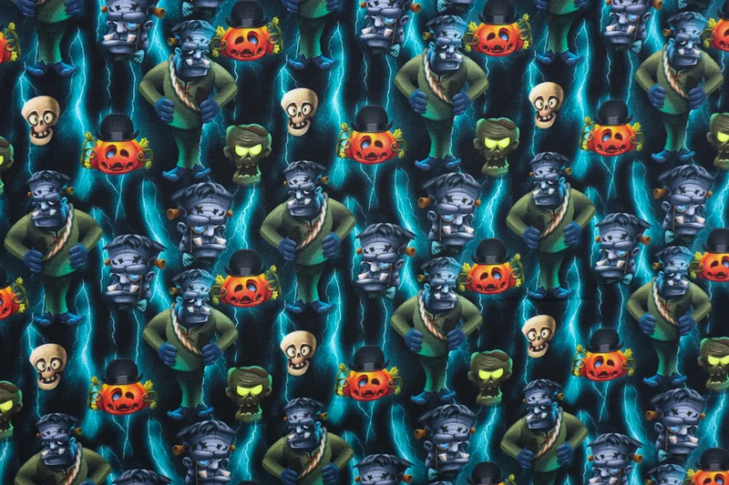 Baumwolljersey Frankensteins Monster - Design 1