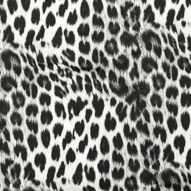 French Terry angeraut Digital Animal Look - grau