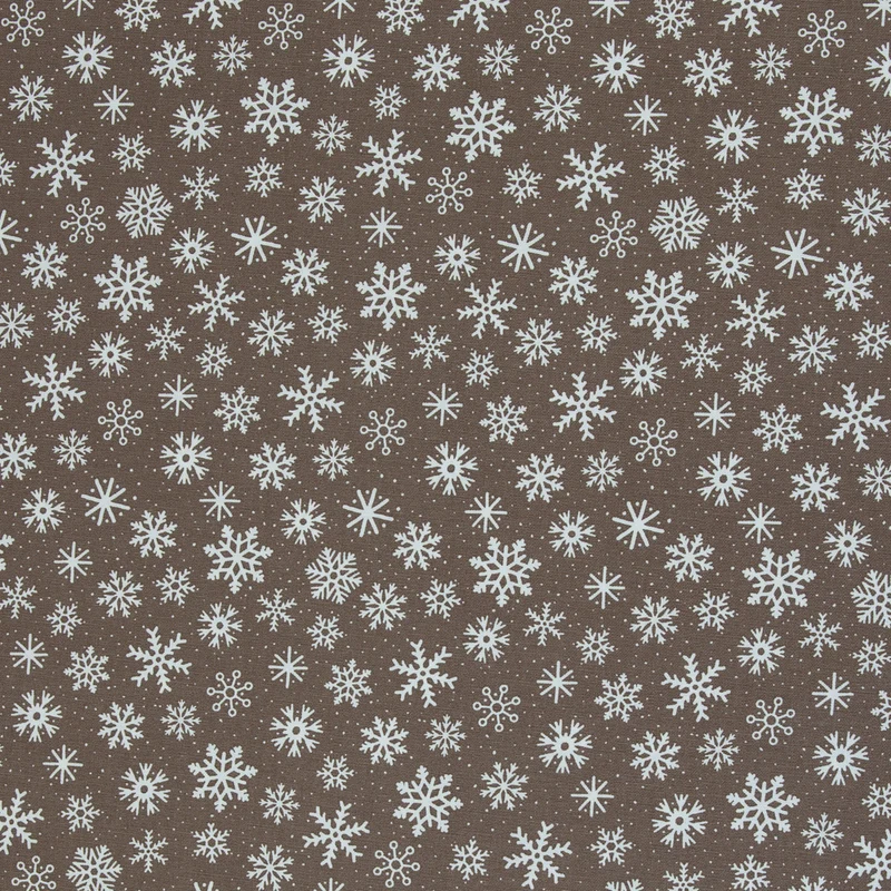 Canvas Wiebke Eiskristalle - 676 taupe