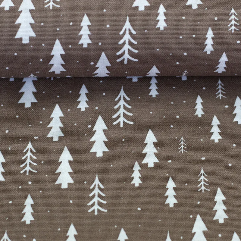 Canvas Wiebke Tannenbäume - 676 taupe