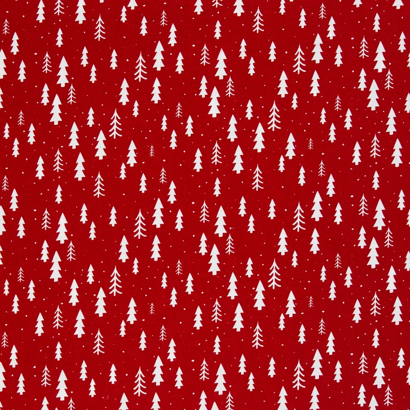 Canvas Wiebke Tannenbäume - 637 rot