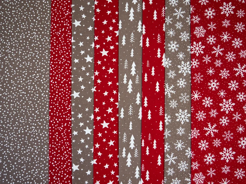 Canvas Wiebke Tannenbäume - 637 rot