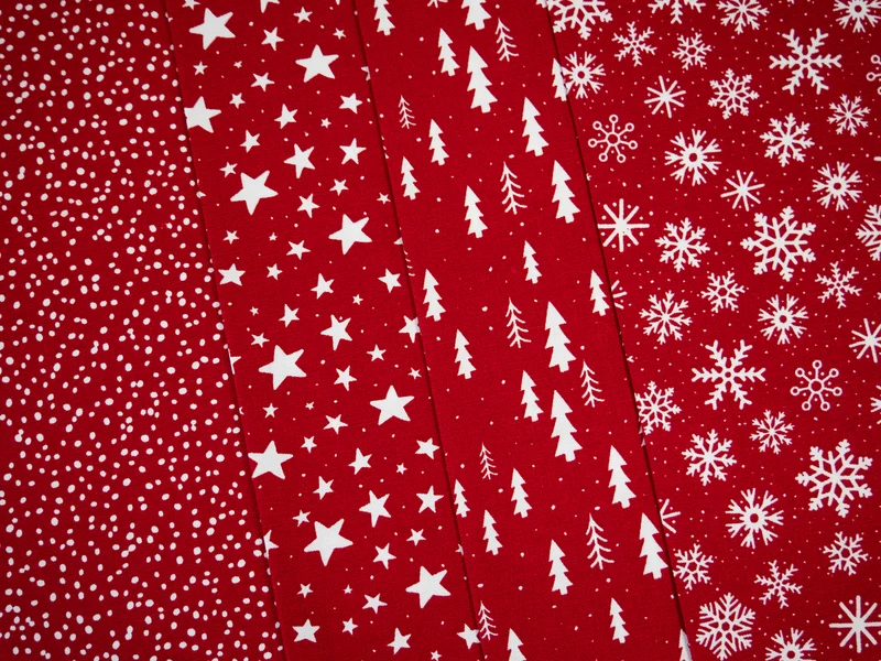 Canvas Wiebke Eiskristalle - 637 rot