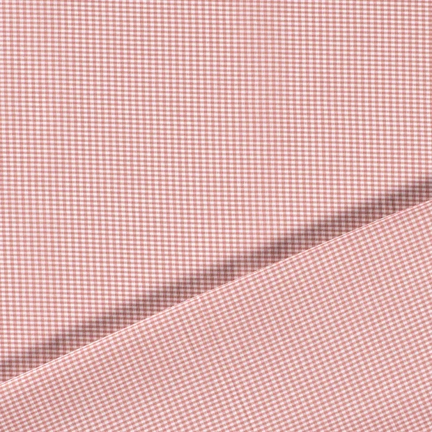 Baumwoll Cretonne Vichy Karo 2,5mm - 5016 altrosa