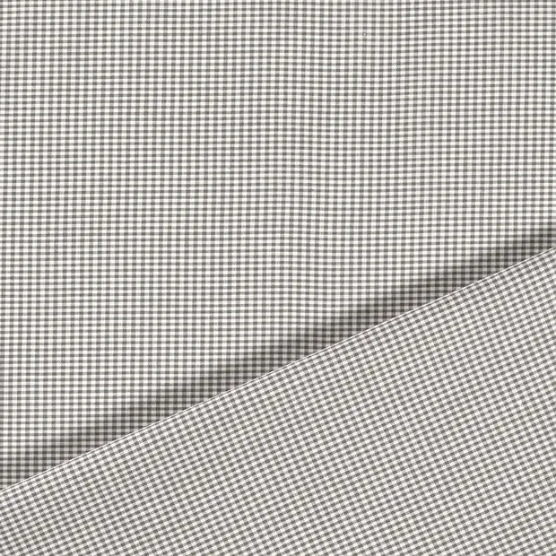 Baumwoll Cretonne Vichy Karo 2,5mm - 5002 grau