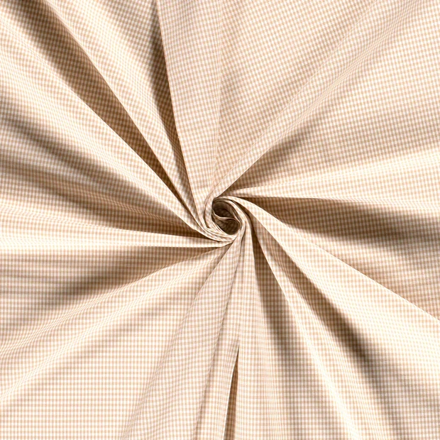 Baumwoll Cretonne Vichy Karo 2,5mm - 5006 beige
