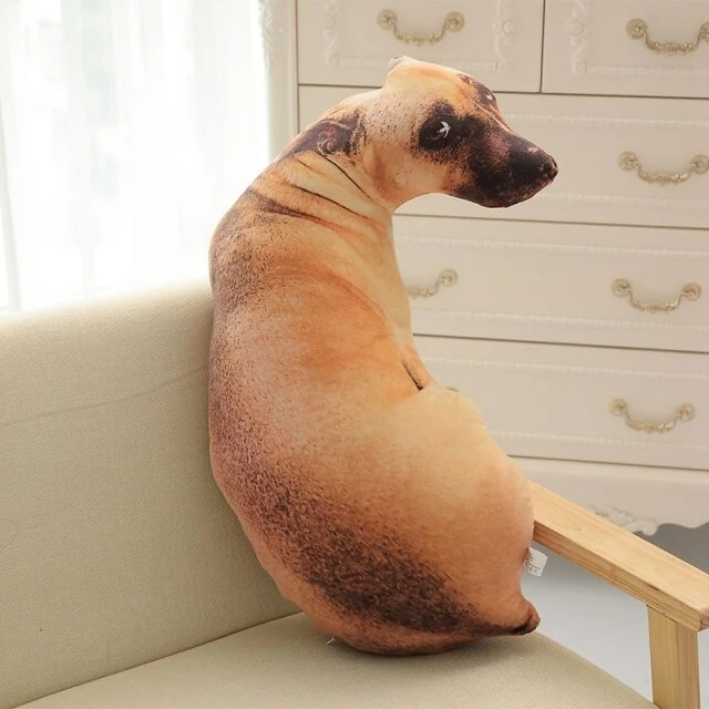 Lustiger Lebensechter Stoff Hund (ca. 50cm)