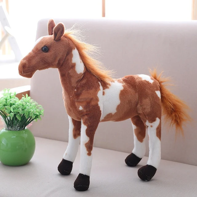 Pony Pferdchen Stofftier Realistisches Aussehen (50/60/75cm)