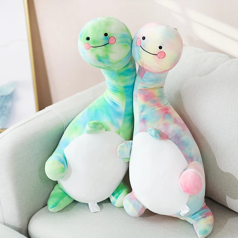 Supergroßer Süßes Dinosaurier Stofftier Regenbogen Look (70-130cm)