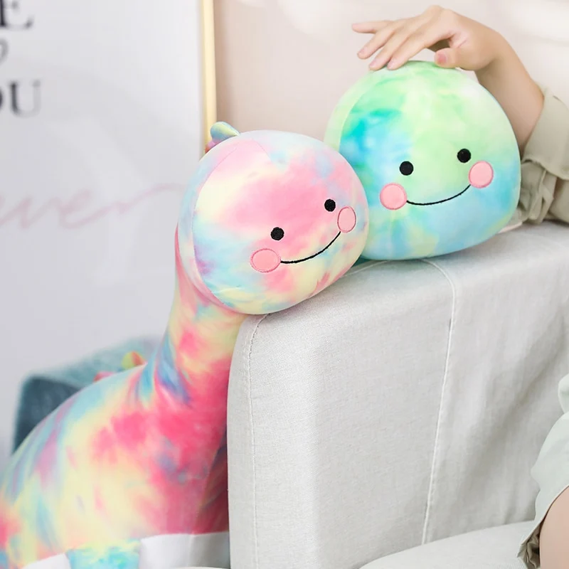Supergroßer Süßes Dinosaurier Stofftier Regenbogen Look (70-130cm)