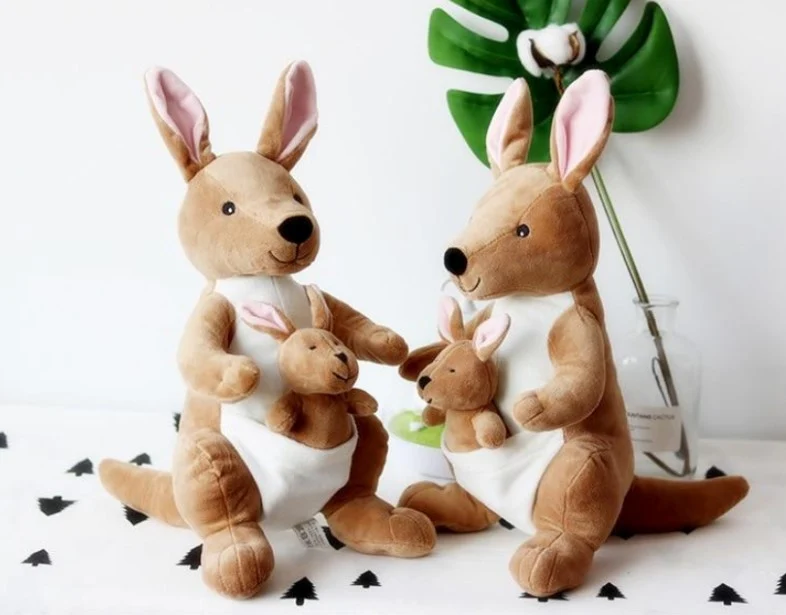 Liebliches Känguru Plüschtier (ca. 28cm / 38cm)