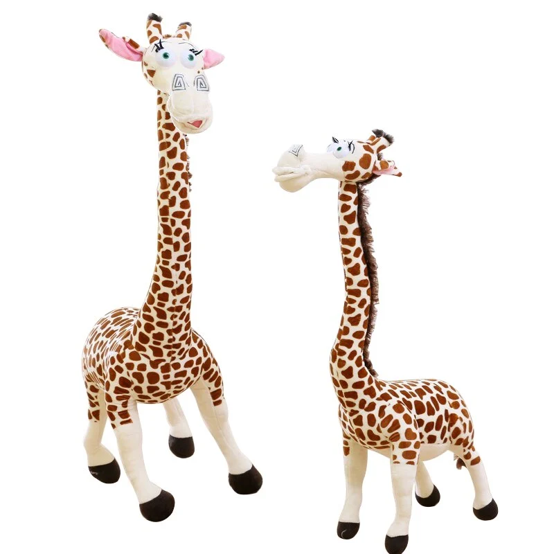 Giraffe Stofftier mit langen Hals Madagascar Plüschie (ca. 35cm)
