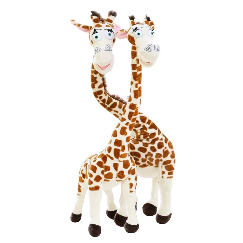 Giraffe Stofftier mit langen Hals Madagascar Plüschie (ca. 35cm)