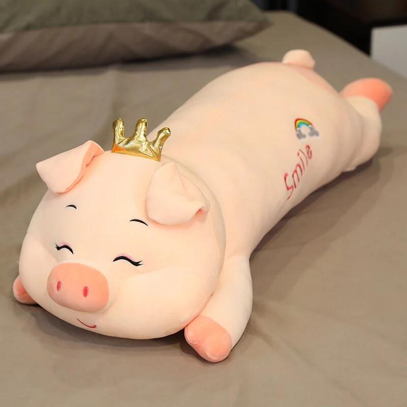 Lustiges XXL Schwein Ferkel Plüsch Stofftier (bis zu 105cm)