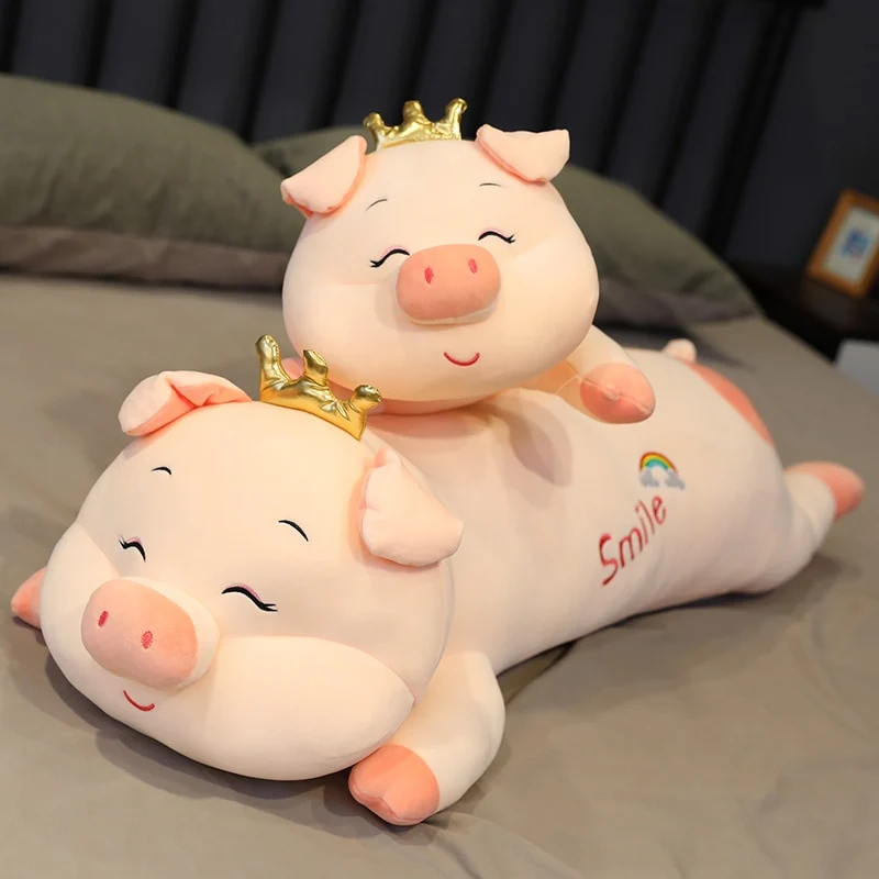 Lustiges XXL Schwein Ferkel Plüsch Stofftier (bis zu 105cm)