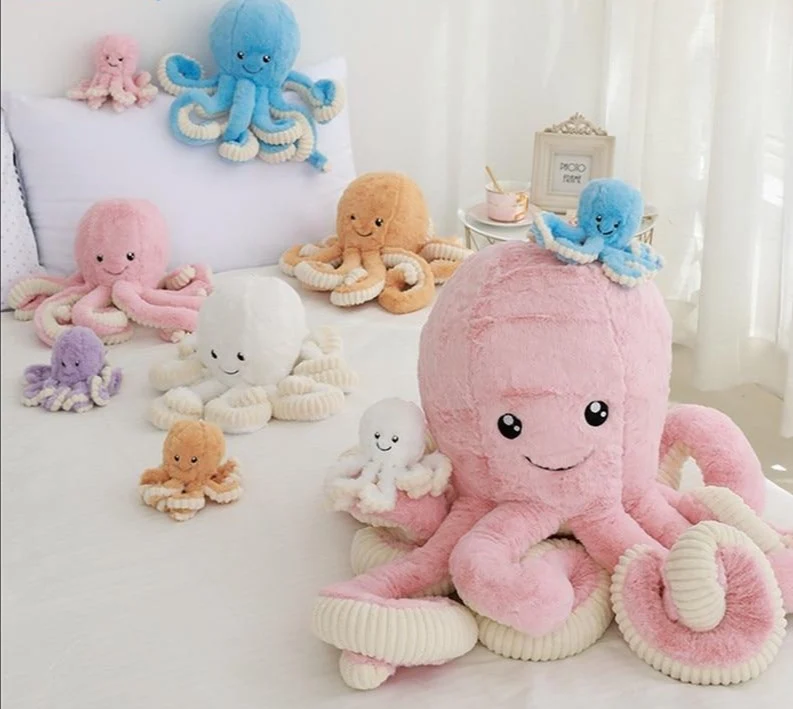 Niedlicher Oktopus Kraken Stofftier Plüsch Krake (40cm bis 80cm)