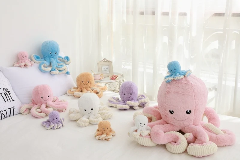 Niedlicher Oktopus Kraken Stofftier Plüsch Krake (40cm bis 80cm)
