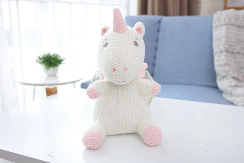 Niedliche Kuscheltiere im Strick Look - verschiedene Motive