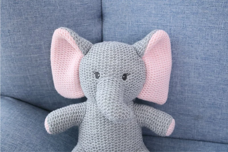 Niedliche Kuscheltiere im Strick Look - verschiedene Motive