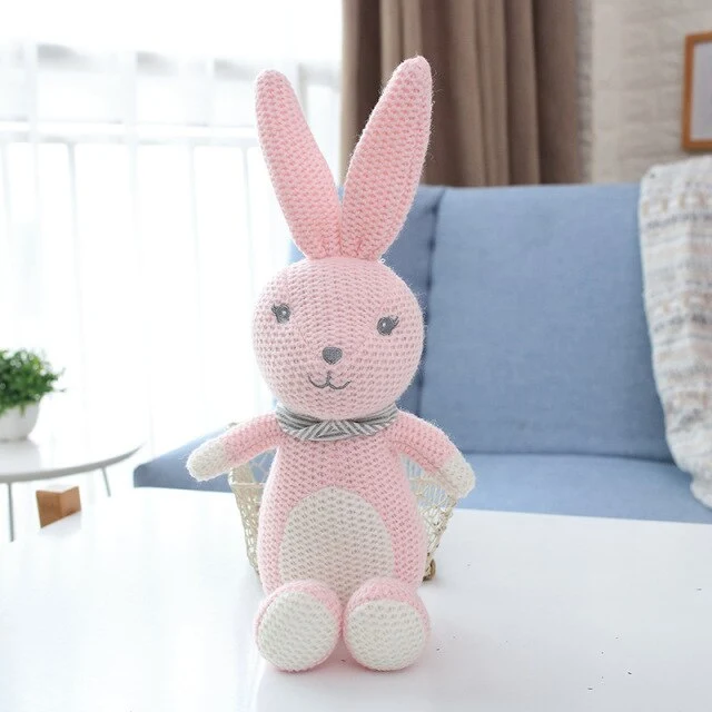 Niedliche Kuscheltiere im Strick Look - verschiedene Motive