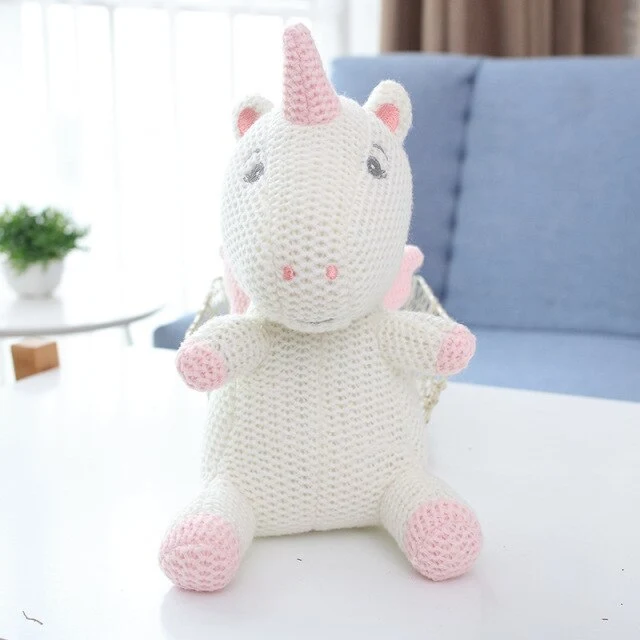 Niedliche Kuscheltiere im Strick Look - verschiedene Motive