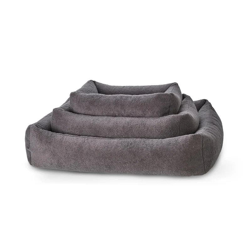 Hundebett Teddy Bouclé Ortho oder Classic Grey