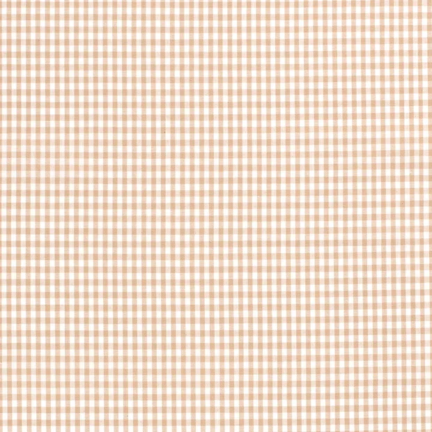 Baumwoll Cretonne Vichy Karo 5mm - 5006 beige