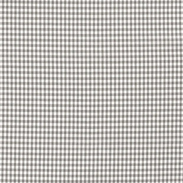 Baumwoll Cretonne Vichy Karo 5mm - 5002 grau