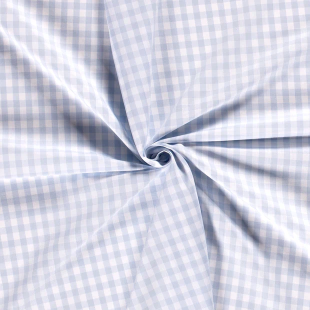 Baumwoll Cretonne Vichy Karo 10mm - 5029 hellblau