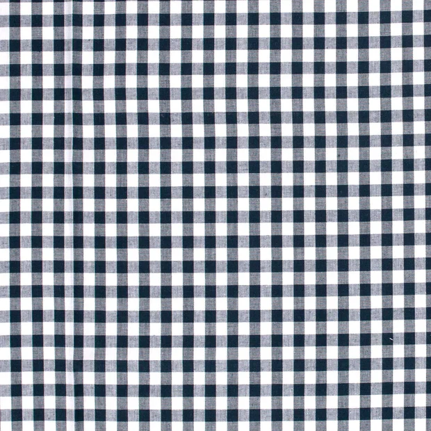 Baumwoll Cretonne Vichy Karo 10mm - 5026 dunkelblau
