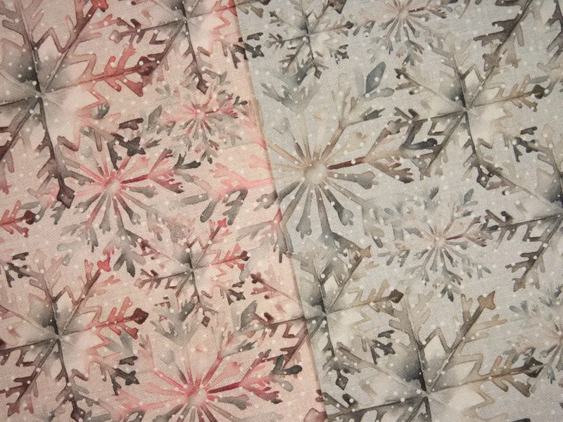 Canvas Niklas Eiskristalle - 183 grau