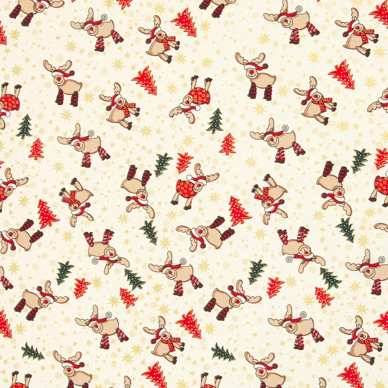 Baumwoll Webware Rudolf - 010 naturweiß