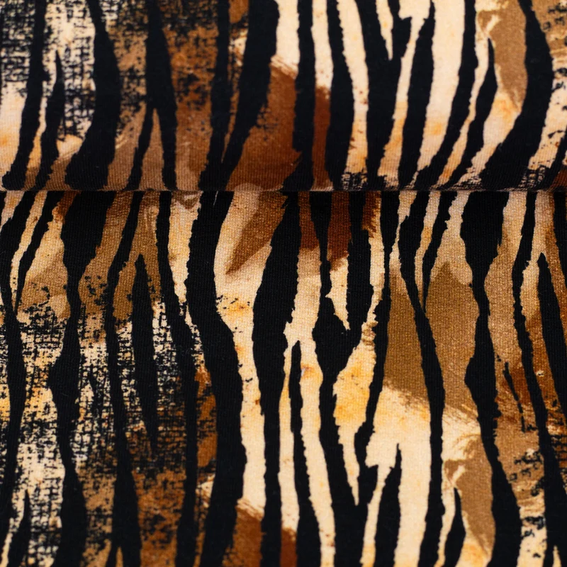 Baumwolljersey Leska Animal - 175 nude