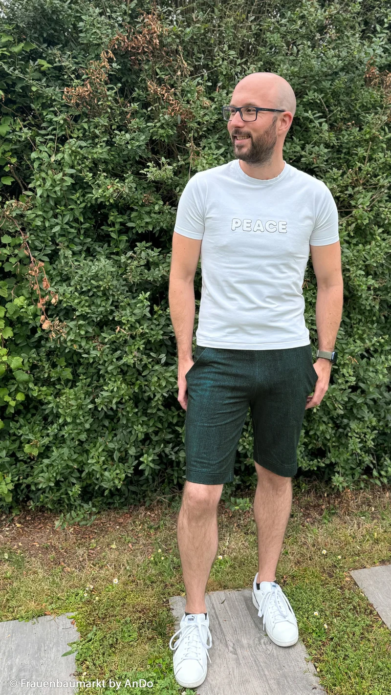 French Terry Denim - 750 dunkelpetrol