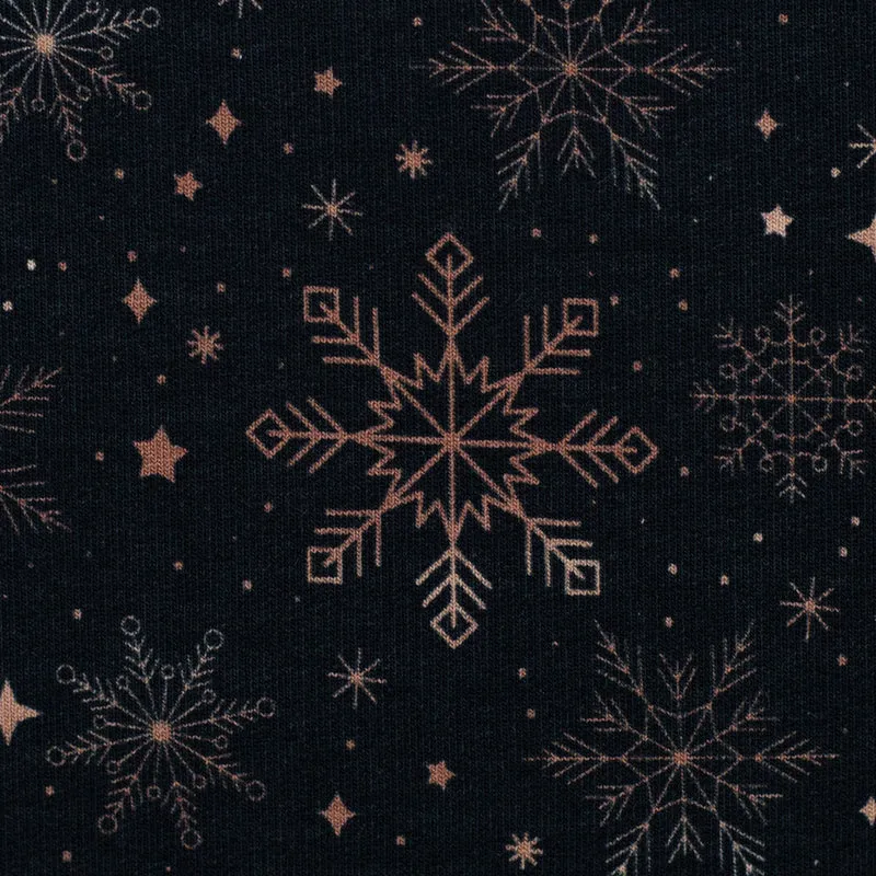 Sweatshirt Stoff Holly Eiskristalle