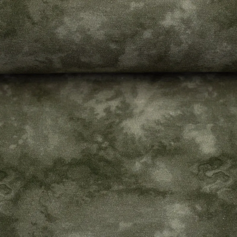 Baumwolljersey Batik - 768 taupe