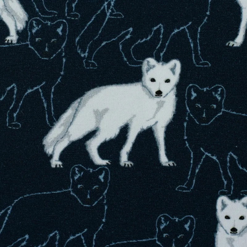 Baumwolljersey Arctic Animals by JaTiJu - Polarfüchse