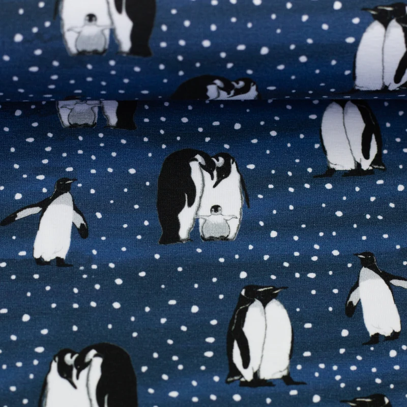 Baumwolljersey Arctic Animals by JaTiJu - Pinguine