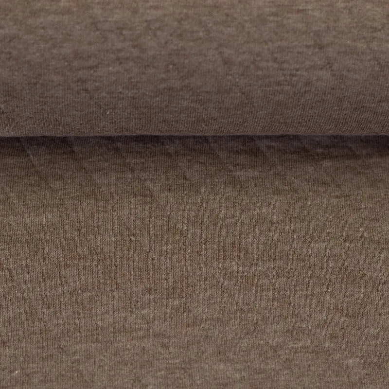 Steppjersey Anni meliert - 1675 taupe