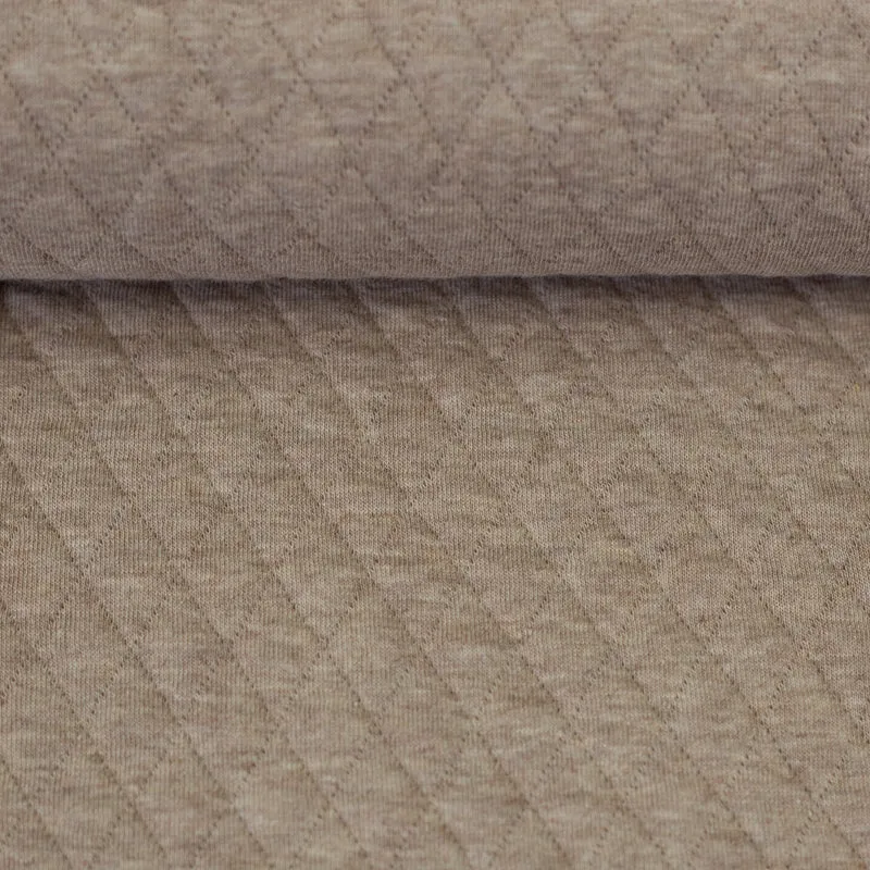 Steppjersey Anni meliert - 1173 beige