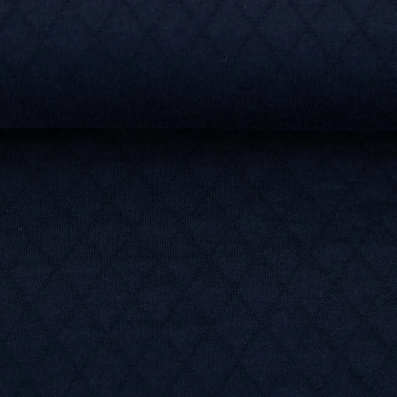 Steppjersey Anni - 597 dunkelblau