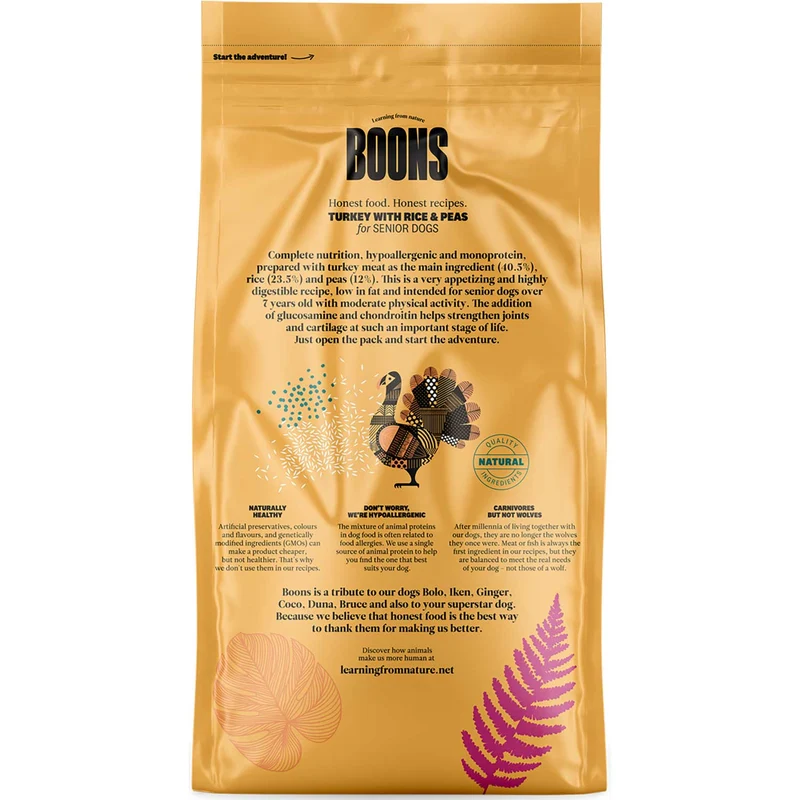 Hundefutter Boons Pute (für ältere Hunde)
