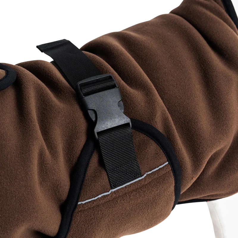 Wärmemantel wendbar mit Fleece Mocca