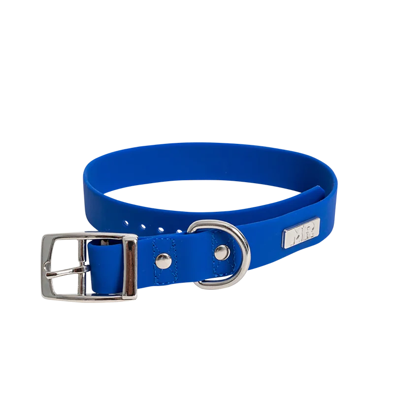 Hundehalsband Soft Vinyl Kobaltblau